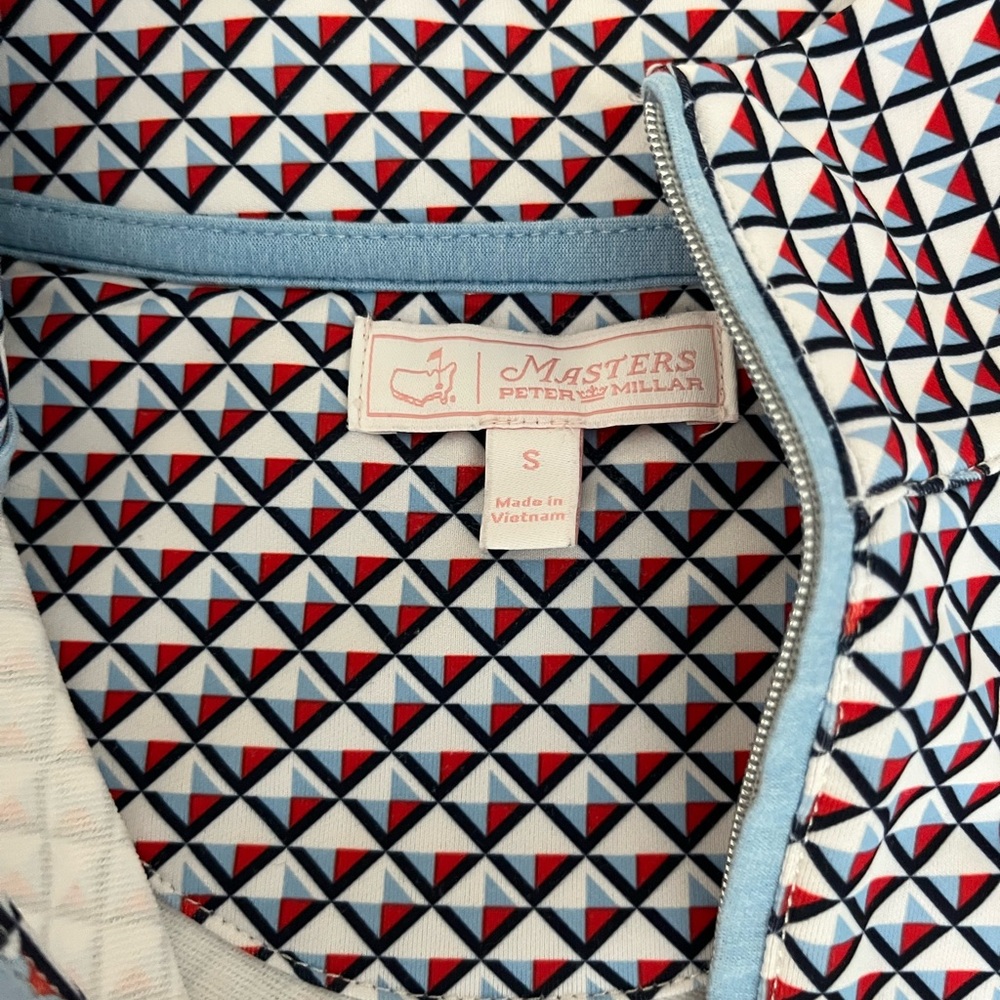 Masters Peter Millar Patterned Long Sleeve Quarte… - image 2